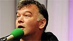 Comedian Stewart Lee on stage