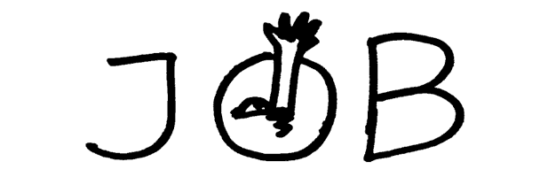 Black-and-white drawing of the word JOBS. The letter O is a pool with a drowning hand coming out of it