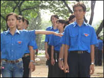 Đoàn viên Thanh niên Cộng sản Hồ Chí Minh trong một đợt tham gia Hòa Bình Xanh