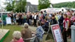 The crowd enjoying listening to Radio Wales.