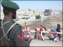 چمن کے نزدیک پاک افغان سرحد پر پاکستانی سکیورٹی