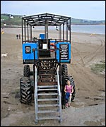 The Burgh Island tractor