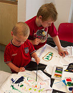 Children playing at Community Centre