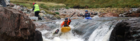 Participating in the Etive River Race. Image courtesy of Ian Letton.