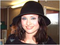 Sophie... backstage!