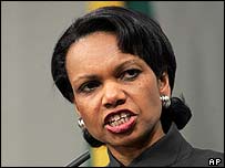 کاندولیزا رایس وزیر امور خارجه آمریکا