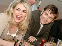 Billie Piper and David Tennant at the Press Launch