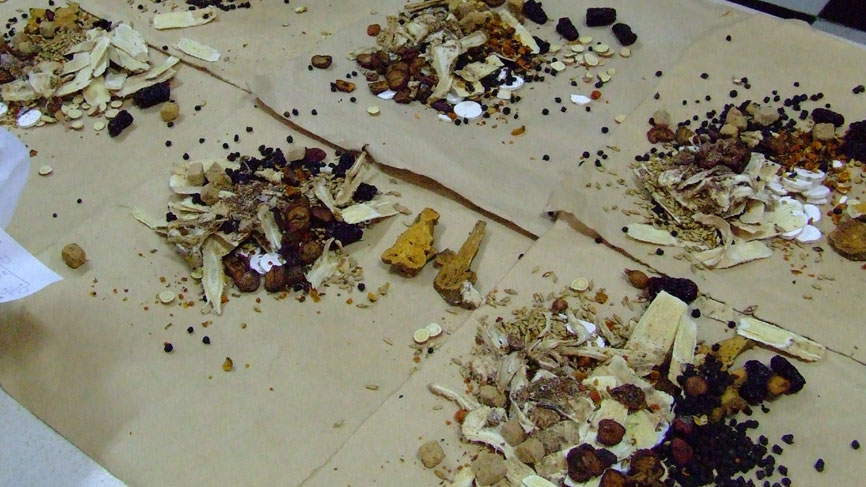 More Chinese medicine ingredients in a Beijing hospital.