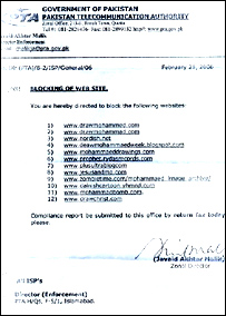 بلاگ سپاٹ پر پابندی