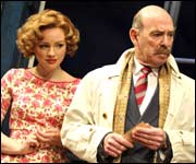 Melanie Gutteridge & Denis Lill in 'Spider's Web'