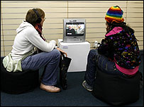 Watching film about Marconi