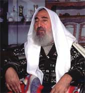Portrait of Sheikh Ahmed Yassin, founder of Hamas