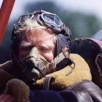 The author after looping the loop in a Tiger Moth. A present for his 70th birthday