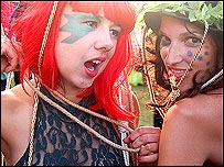 Girls at Secret Garden Party