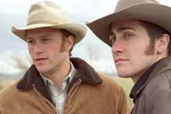 Heath Ledger and Jake Gyllenhaal in Brokeback Mountain