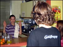 Children filming a movie