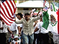 Florida'da bir protesto gösterisi