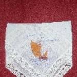 Hankie enclosed with letter to Kenneth taylor's sister Alice Taylor. Letter dated 12th december 1944