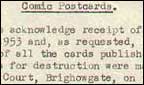 Lincolnshire police receipt of postcards