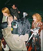 Chris spends time chatting to the world's press