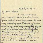 The letter to my aunt