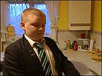 Edward Briggs in kitchen