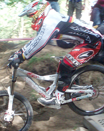 Rider in Fort William MTB World Cup