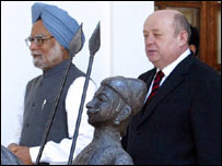 روس اور بھارت کے وزرائے اعظم