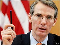 O representante do Comércio dos EUA, Robert Portman