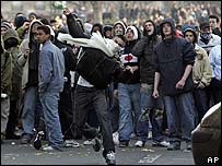 تظاهرکنندگان در پاريس