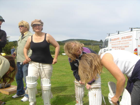 padding up for cricket