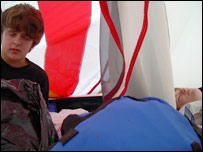 Waking up Sunday morning