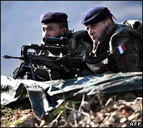 Sınırdaki Fransız askerler