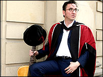 Richard Hawley receives an honorary doctorate from Sheffield Hallam University, 2008