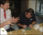 two men with icing