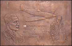 The plaque under RJ's statue- taken by M. Richter 