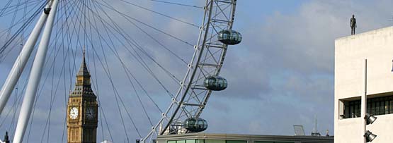 A statue on a building