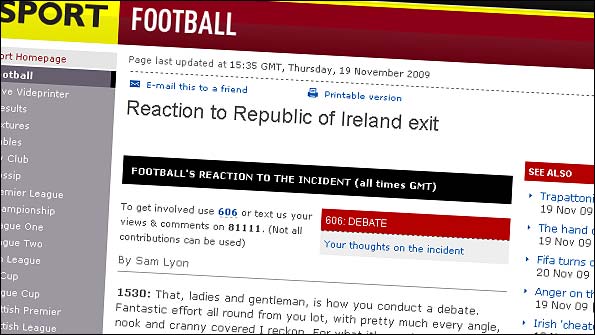 Our live coverage of the reaction to Thierry Henry's handball