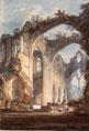 The Chancel and Crossing of Tintern Abbey, Looking towards the East Window (1794) by JMW Turner 1775-1851, copyright Tate 2005