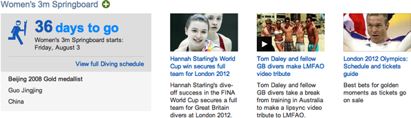 Womens 3m Springboard, with related stories from the divers teams