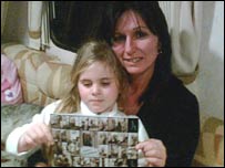 Flood victim Julie Irwin and daughter Alanya 