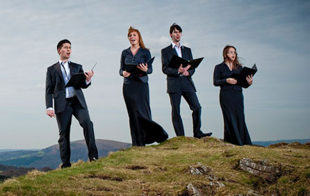 Photograph of National Youth Choir of Wales members © Sean Malyon