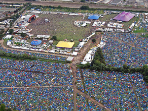Reading Festival from above