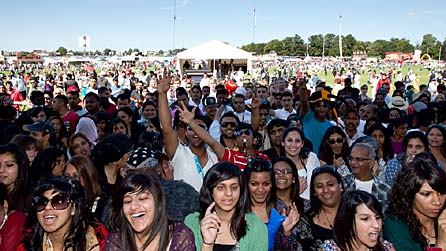 The London Mela crowd
