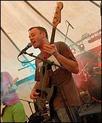 Damaged Goods in the beer tent