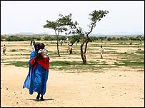 Darfur'da bir kadın