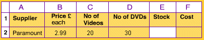 Spreadsheet