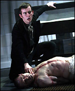 Frankenstein and monster. Photo: Robert Day