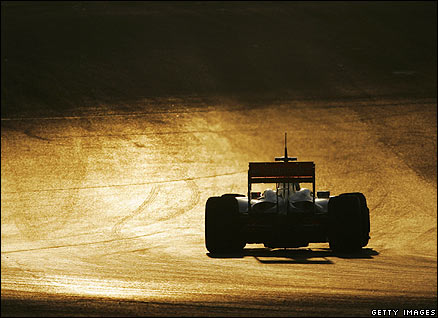 Lewis Hamilton tests in Portugal