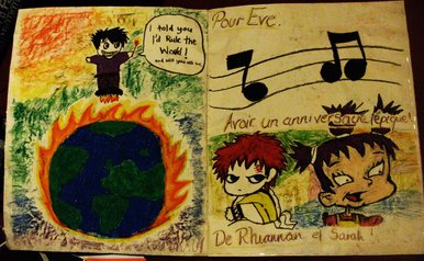 Inside of Giant Bday card 2010